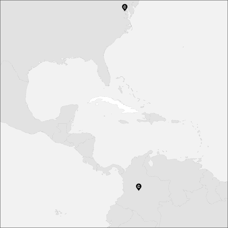 Vue sur la carte de la Cuba