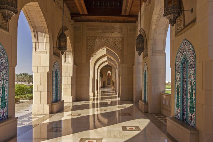 Mascate, Oman. Grande Mosquée du Sultan Qaboos